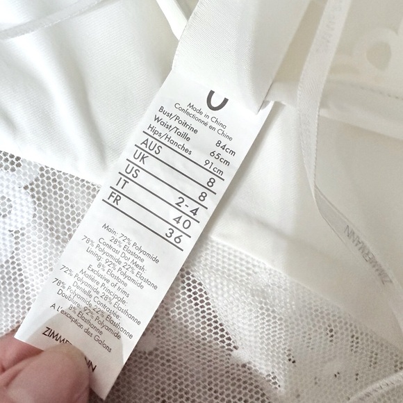 Zimmermann KIRRA LASER CUT FRILL Swim & Resort 1PC Raffle trim swimsuit sz 2-4 - Picture 16 of 17